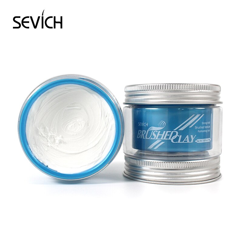 Sevich Hair Styling Clay Mud for Men Strong Hold Hairstyles Long Lasting Stereotype Hair Wax Matte Finished Molding Cream