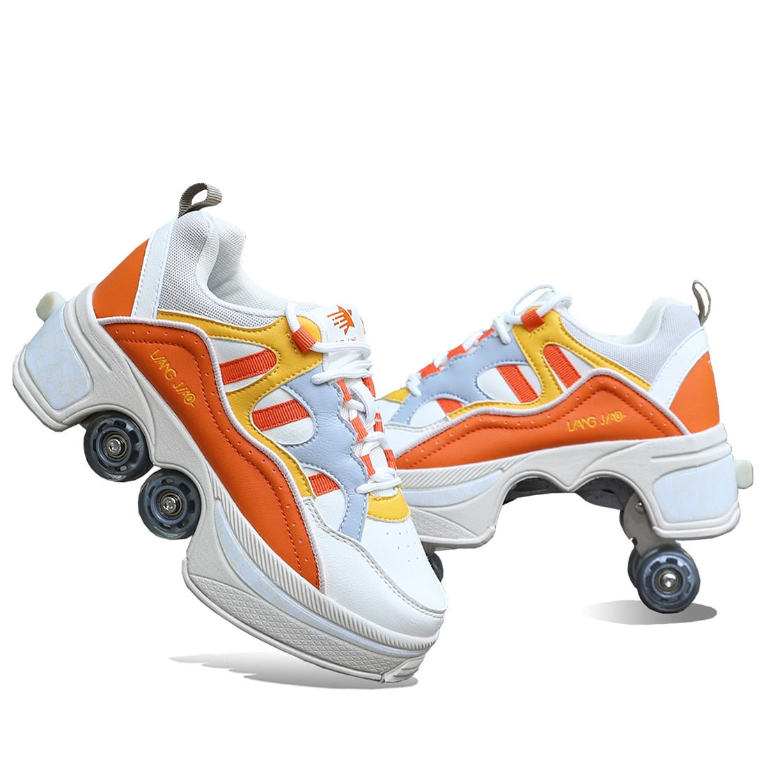 Wheel Skates Roller Skate Shoes With 4 Wheels Kid Casual