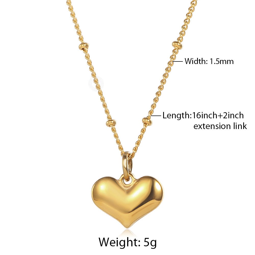 Trend Gold Color Love Heart Lock O Charm Pendant Necklace For Women Ladies New Design Jewelry Gift for her DS14A