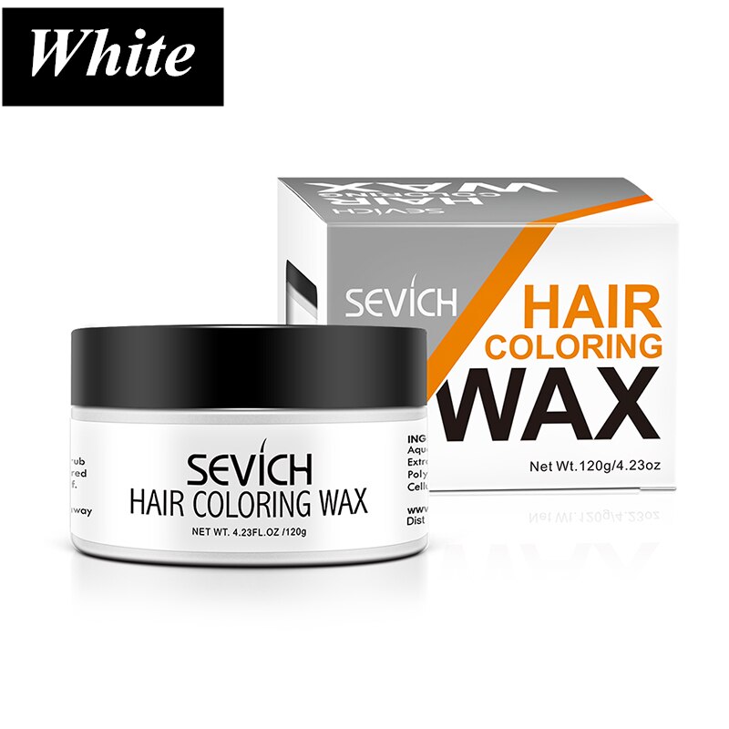 Sevich Temporary Hair Color Wax Salon Hair Coloring Styling Unisex Gray Disposable Dynamic Cake Party DIY Hairstyles 120g