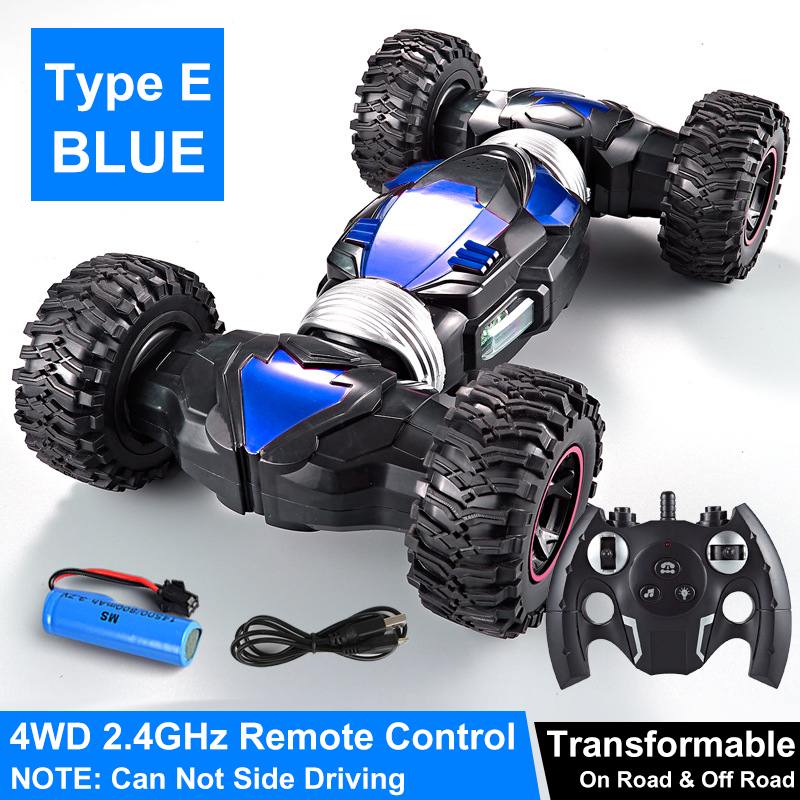 2.4GHz 4WD Radio Gesture Induction RC Car Remote Control Car Road Drift Vehicle Music Dancing Twist Stunt Car Gifts for Kids