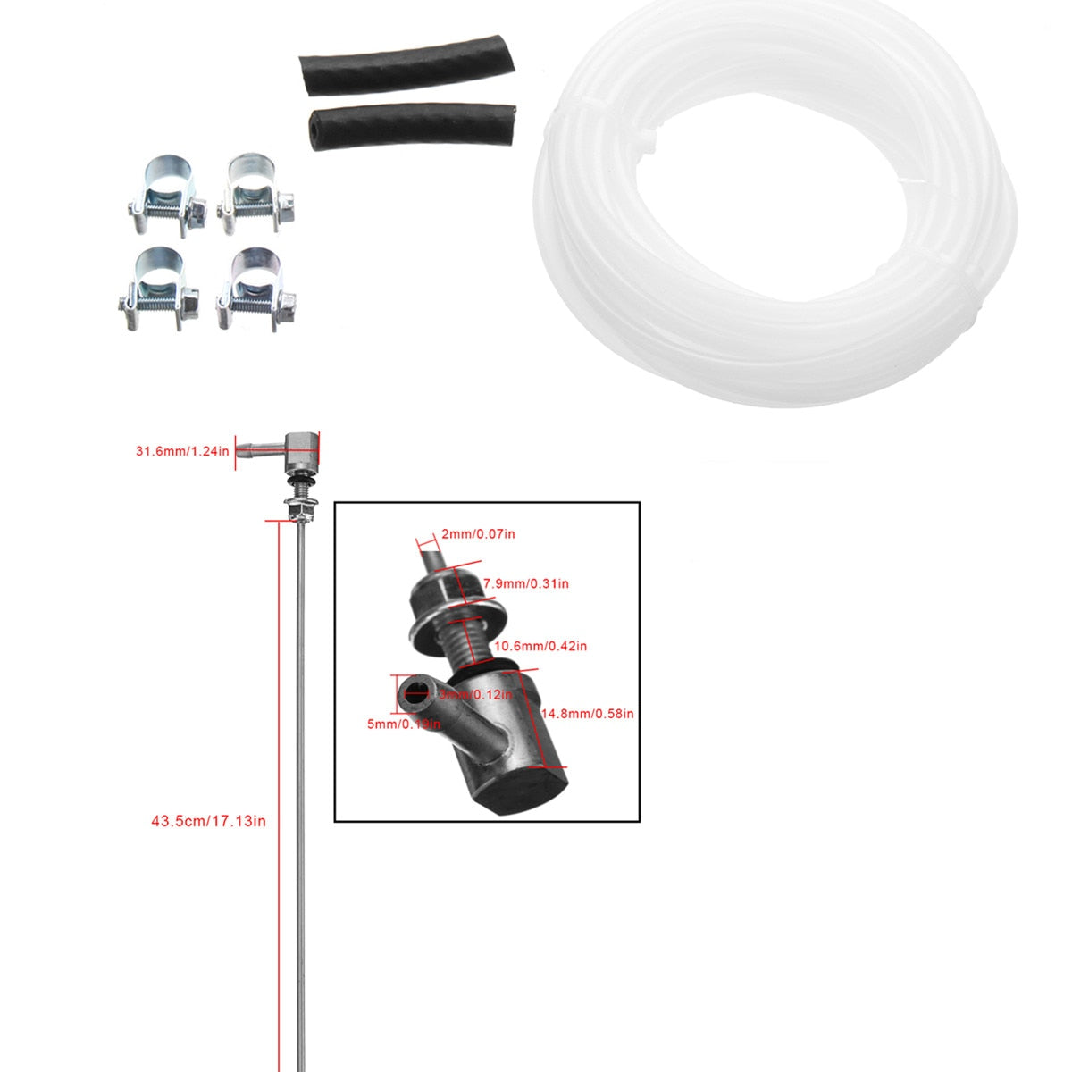 Air Diesel Parking Heater Fuel Stand Pipe Fuel Tank Pick Up Low Profile Standpipe Kit For Diesel Parking Heater