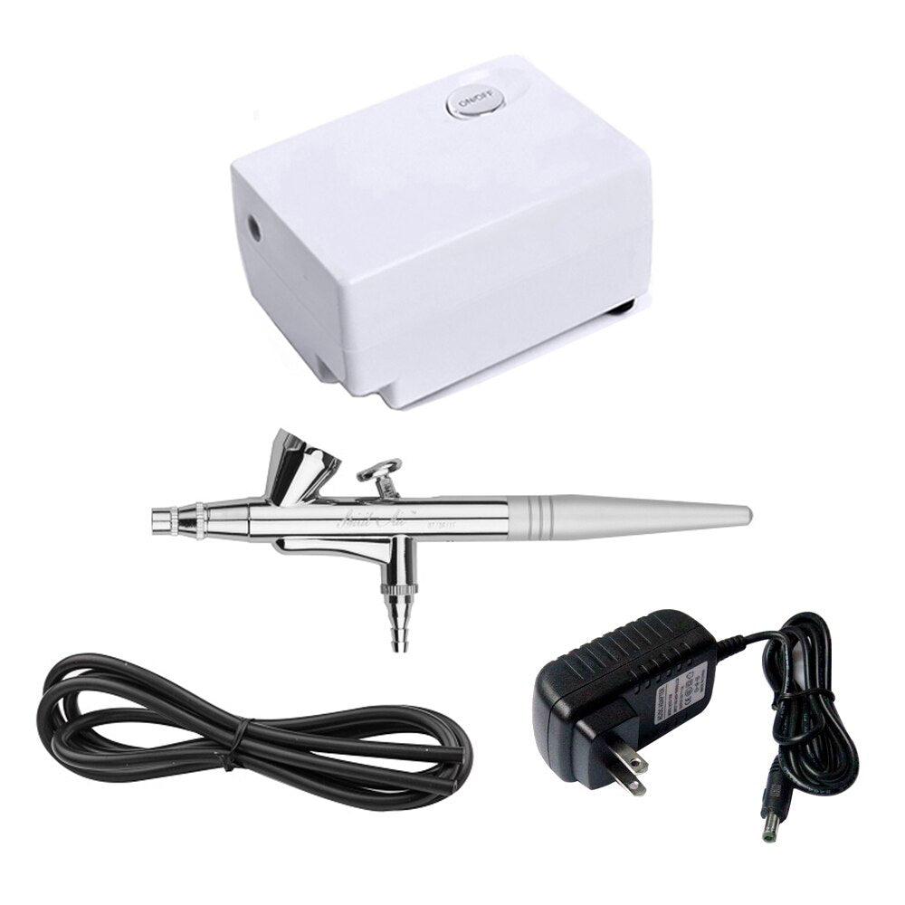 Airbrush Makeup Compressor Kit Aerografo Pen Face Paint Spray Gun For Nail Art Cake Car Model Painting 0.4mm  Dual Action