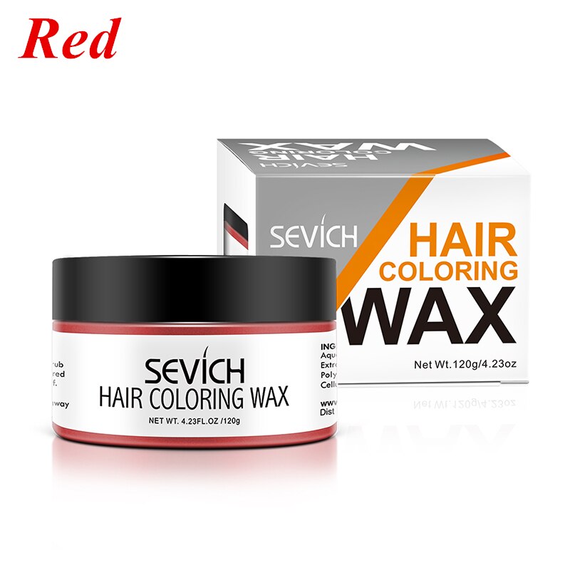 Sevich Temporary Hair Color Wax Salon Hair Coloring Styling Unisex Gray Disposable Dynamic Cake Party DIY Hairstyles 120g