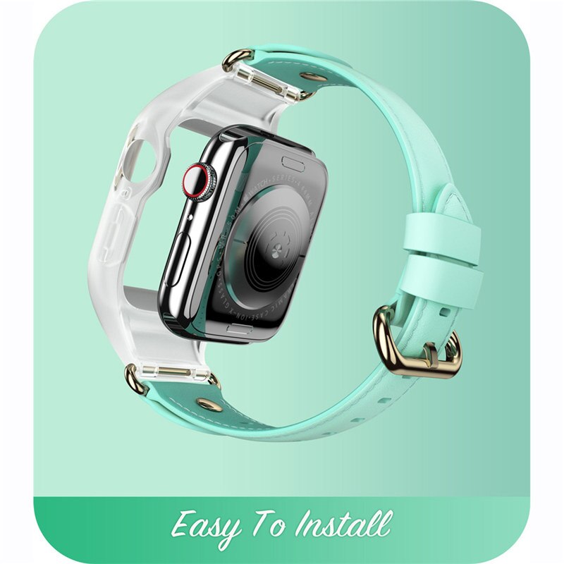 Band For Apple Watch 3/2/1 (42mm) I-BLASON Cosmo Stylish Sporty Protective Bumper Case Cover with Adjustable Strap Bands