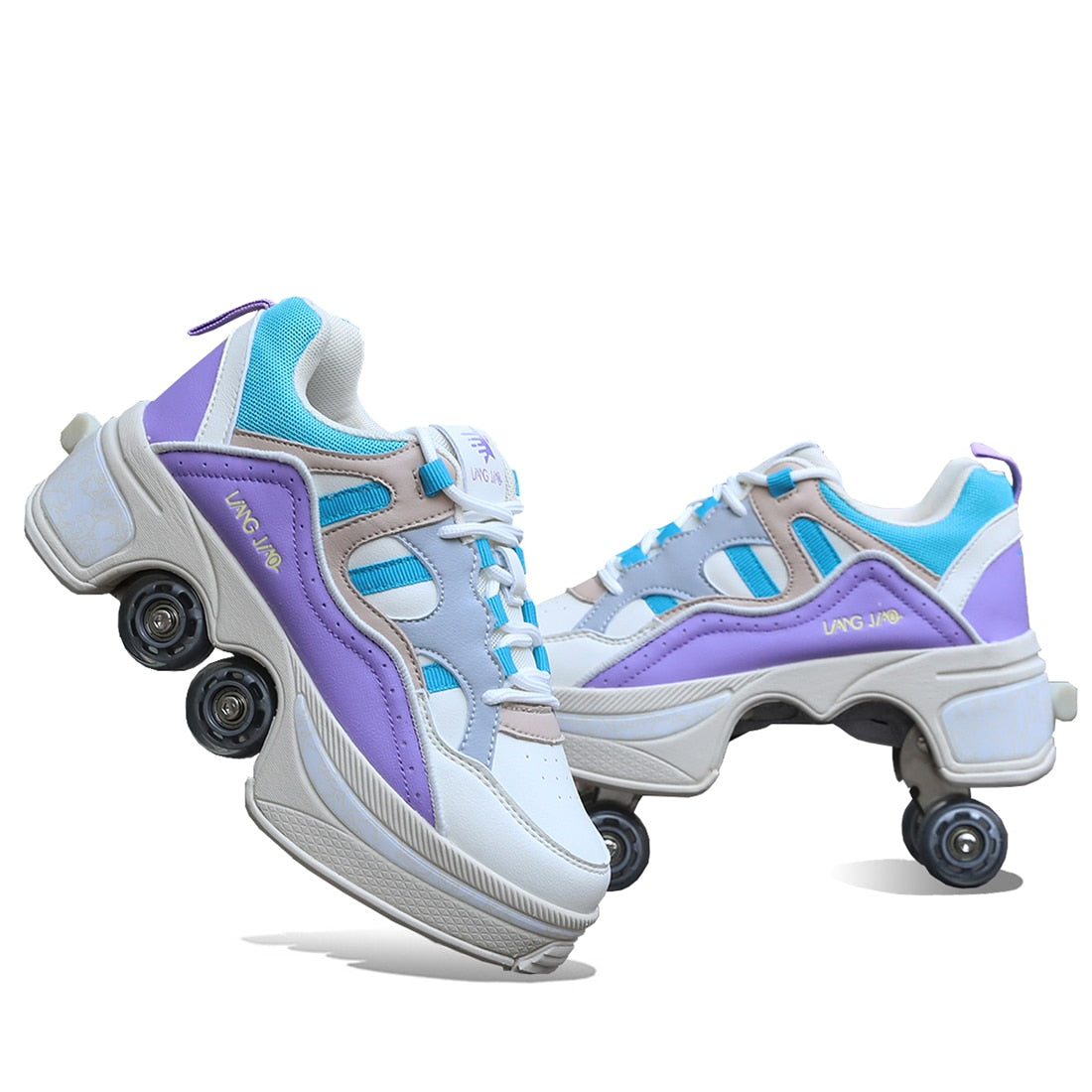 Wheel Skates Roller Skate Shoes With 4 Wheels Kid Casual