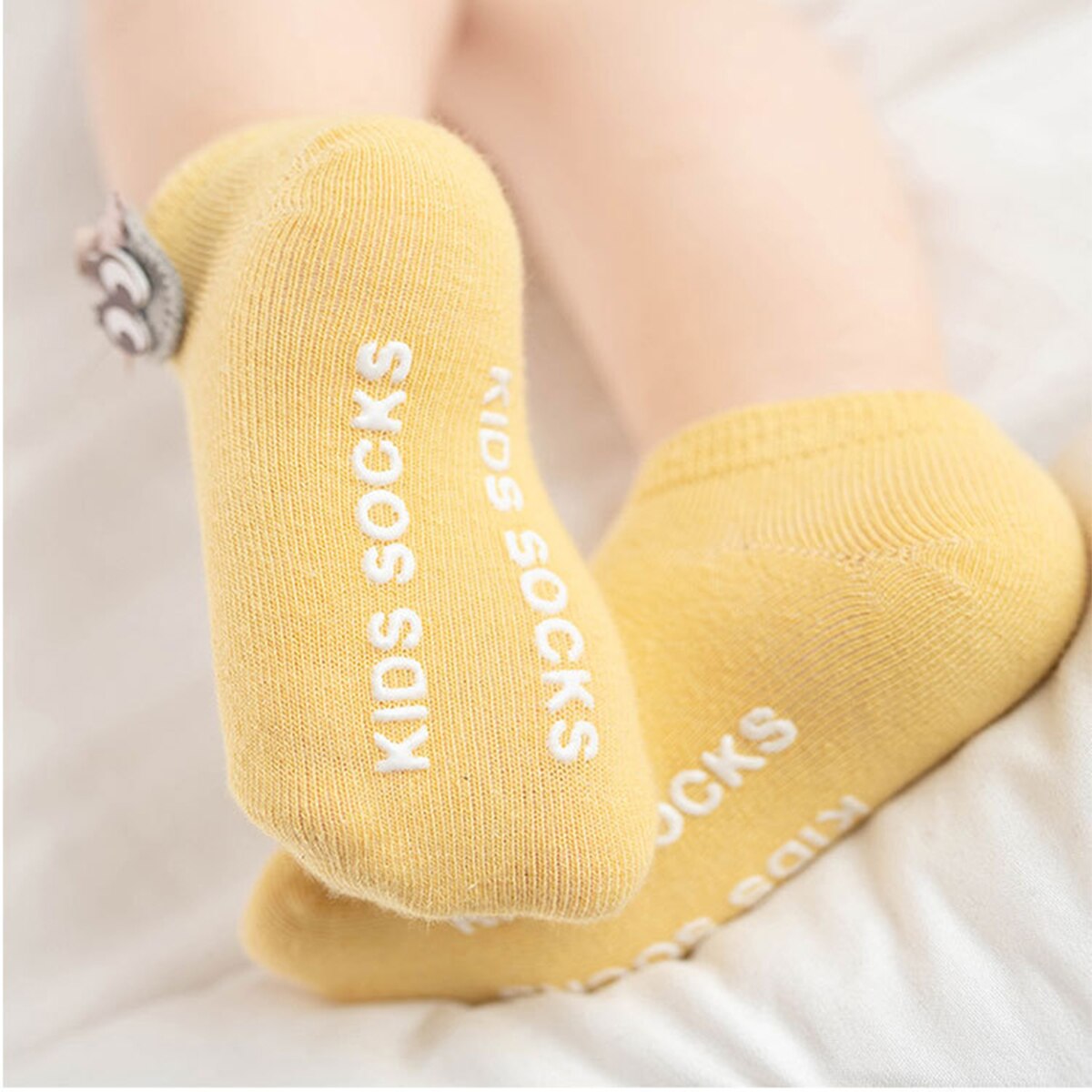 2020-07-28 lioraitiin Children&#39;s 3Pairs/Set Cute Baby Girls Boys Sock Anti-Slip Gel Breathable Cotton Socks Short Tube Socks