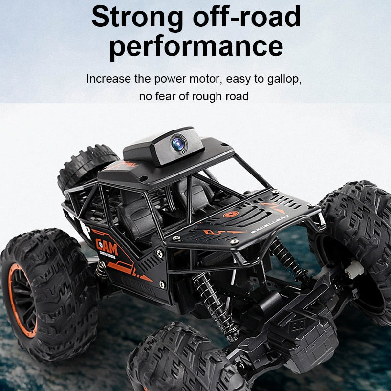 Camera Rc Car Machine On Remote Control Stunt 2.4G 720P WIFI FPV HD Camera SUV 1:18 Radiocontrol Toys Climbing Car For Children