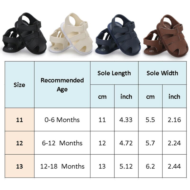 lioraitiin Baby Boy Sandals Focusnorm Fashion Toddler Kid Baby Boy Girl Sole Sandals Toddler Summer Shoes Sandals For 0-18M Baby