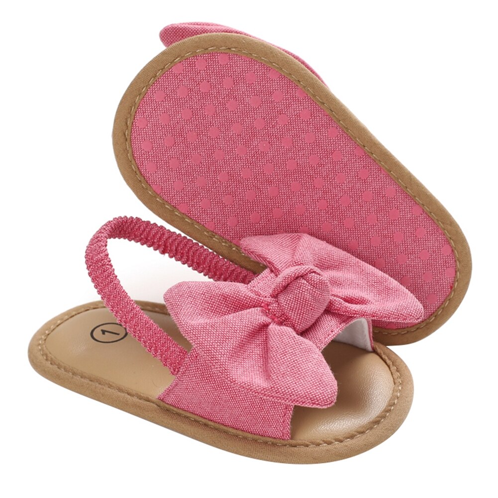 lioraitiin Kids Toddler Baby Girls Summer Shoes Big Bowknot Sandals Summer Beach Shoes Infant Baby Shoes