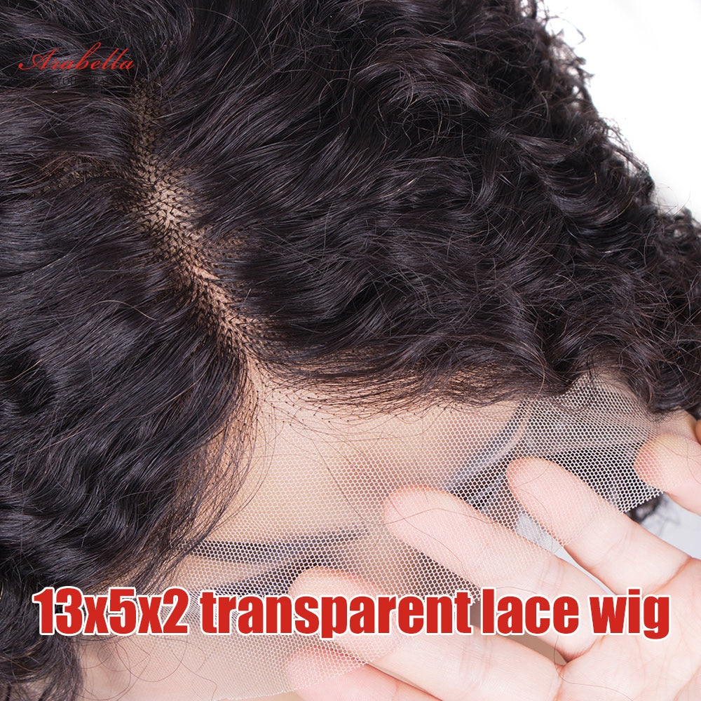 Water Wave Bob Wig Arabella Peruvian Human Hair Wigs For Women 13x5x2 Transparent Lace Front Wig Pre Plucked T Part Lace Bob