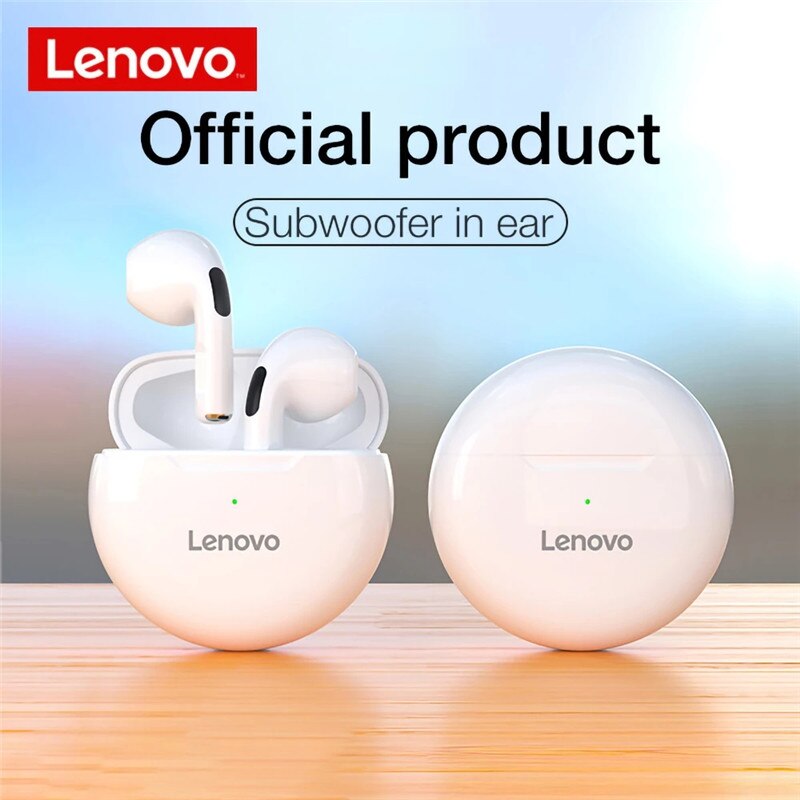 Original Lenovo LivePods HT38 Headphones TWS Wireless Bluetooth  Earphone Sports 9D Stereo Bass Headsets For Android IOS Earbuds