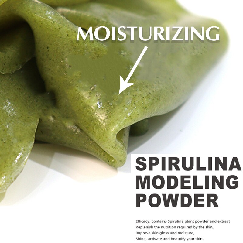 1Kg Spirulina Wholesale Bulk Modeling Jelly Mask Powder Pack Moisturizing Anti Aging Firming Smooth Skin Beauty Facial Care