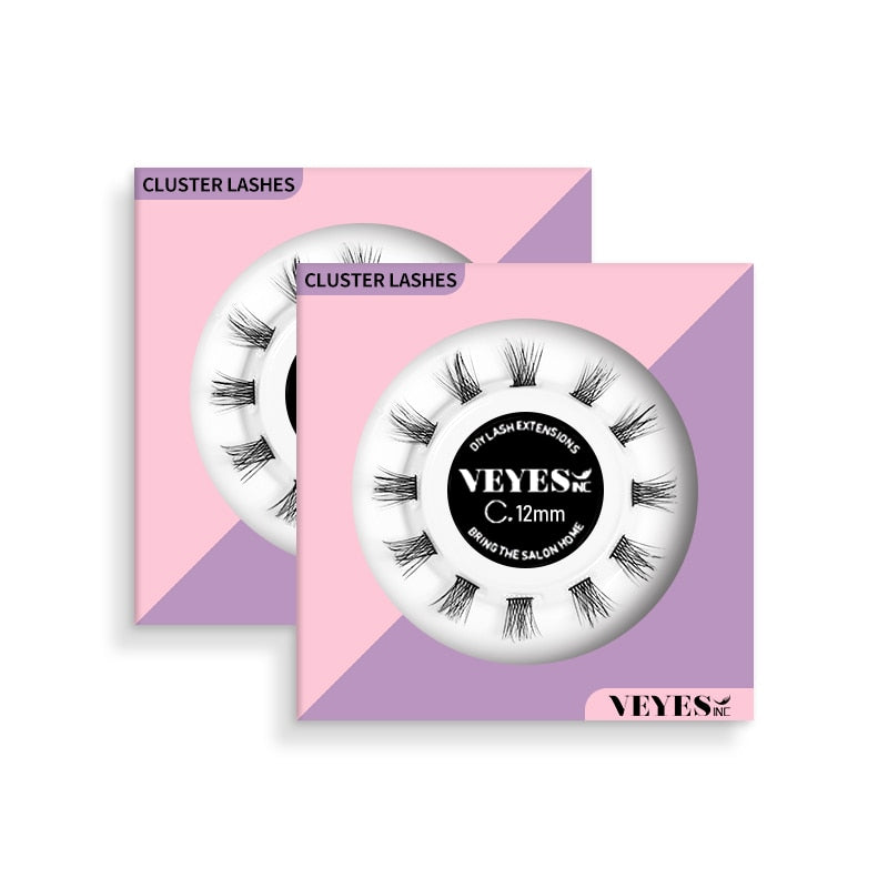 Veyes Inc DIY Lash Smart Cluster Kit Veyelash Dropshipping Eyelash Extension Wisps Volume Segmented Lashes Glue Bond Seal Makeup