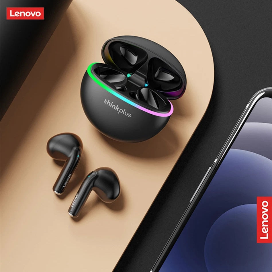 Lenovo XT97 Bluetooth Wireless Headphones With Flash Led Light Bluetooth Earphone Wireless Earbuds Headsets With Microphones