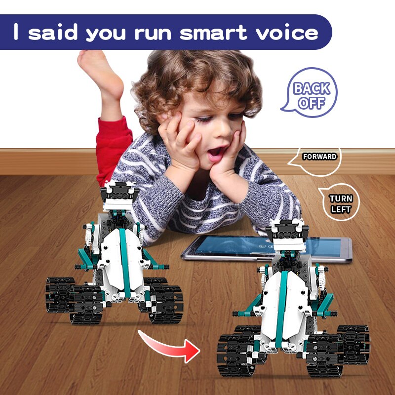 Technical K96152 Intelligent Robot APP Remote Control Bricks Building Blocks Programming Toys For Kids Gift Educational Sets