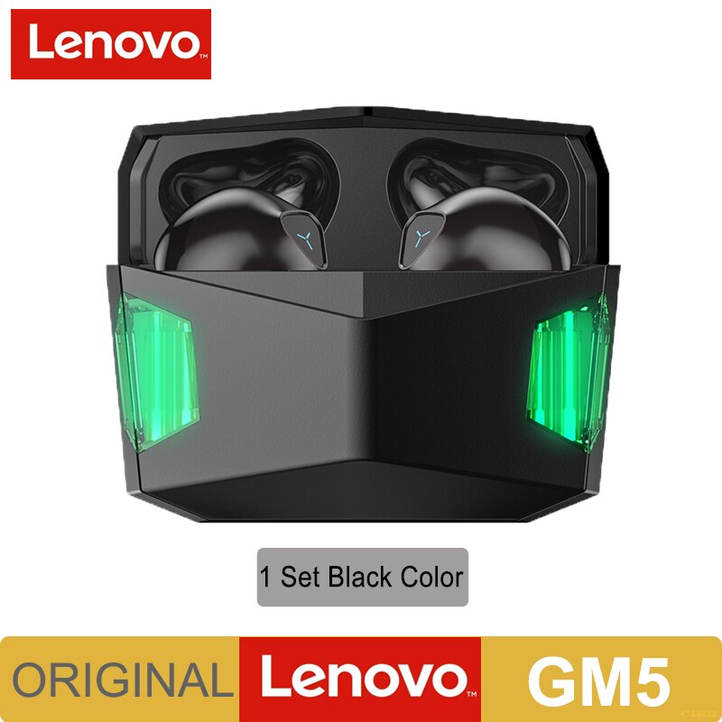 2022 Lenovo GM5 TWS Wireless Fone Bluetooth Earphones Auriculares Sports Headset Low Latency Gaming Headphone Dual Mic Earbuds