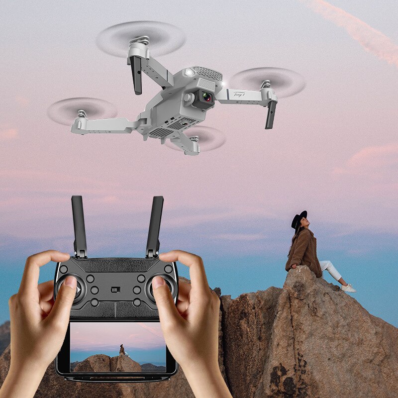 E88 RC Drone Quadcopter  With Wide Angle  Foldable Quadcopter Camera Height Hold Avoidance Quadcopter Drones Kid Gift Toys