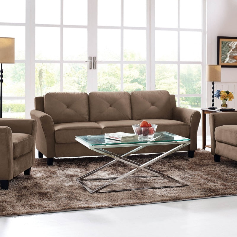 Lifestyle Solutions Taryn Curved Arms Sofa