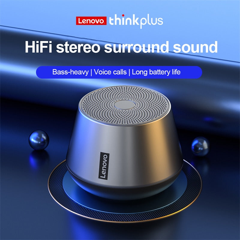 Lenovo K3 Pro Wireless Bluetooth Speaker Mini Stereo Sound Music  Voice Sound Loudspeaker Box Portable with HD Call Microphone