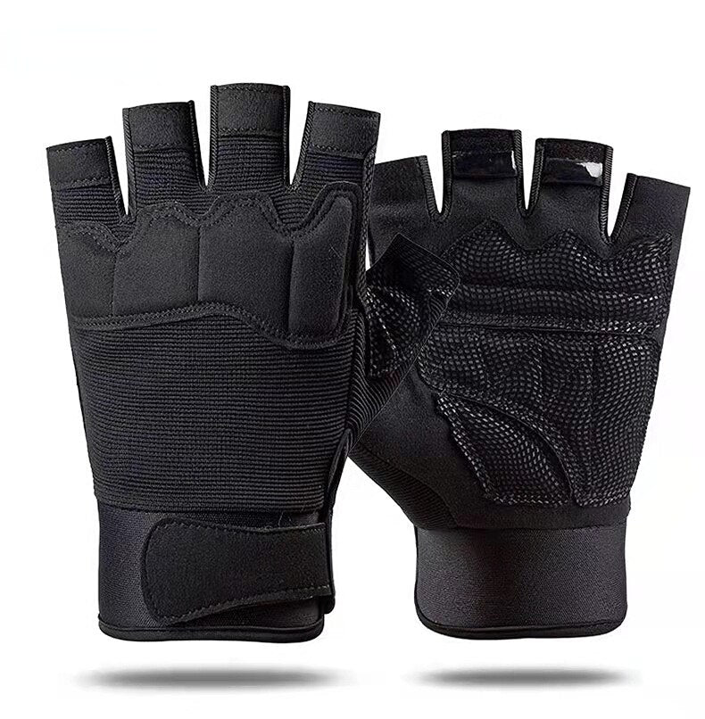 Military Army Shooting Fingerless Gloves Half Finger Men Tactical Gloves Anti-Slip Outdoor Sports Bicycle Riding Fitness Gloves