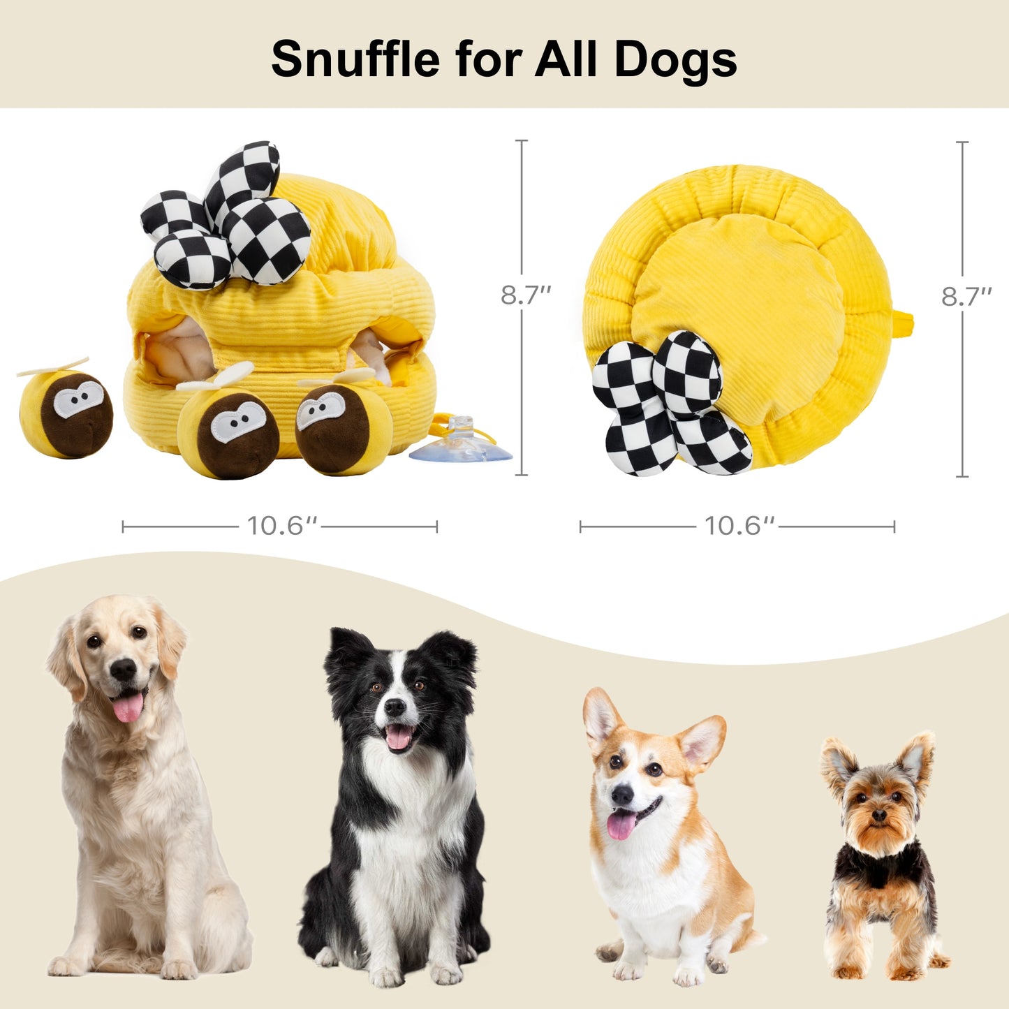 Mewoofun Scented Toy Interactive Puzzle Toy for Dogs Engage Your Pet's Sense of Smell Challenge and Reward Perfect for Cats Too