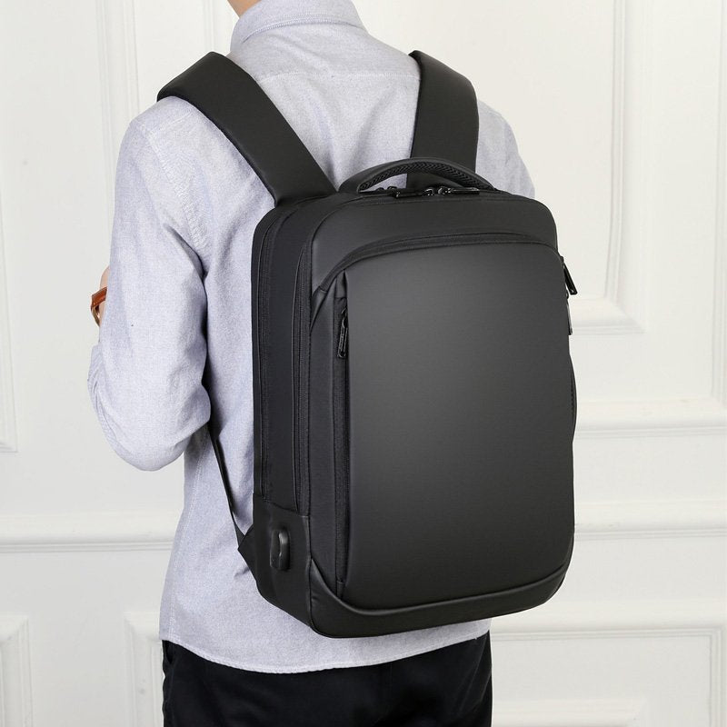 Backpack For Men 2021 Multifunctional Business Notebook Backpack USB Charging Waterproof Film Men's Backbag Casual Bag