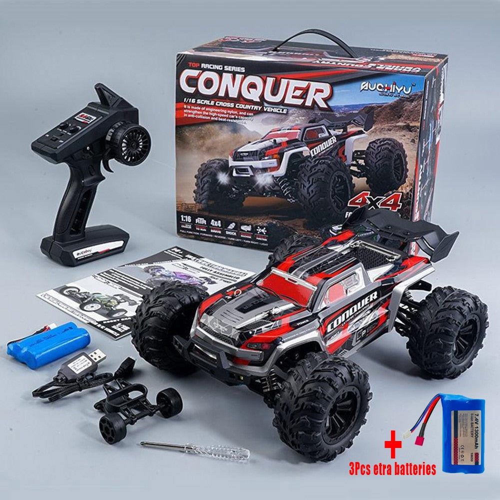 Scale Large RC Cars 50km/h High Speed Children Toys for Boys Remote Control Car 2.4G 4WD Off Road Monster Truck