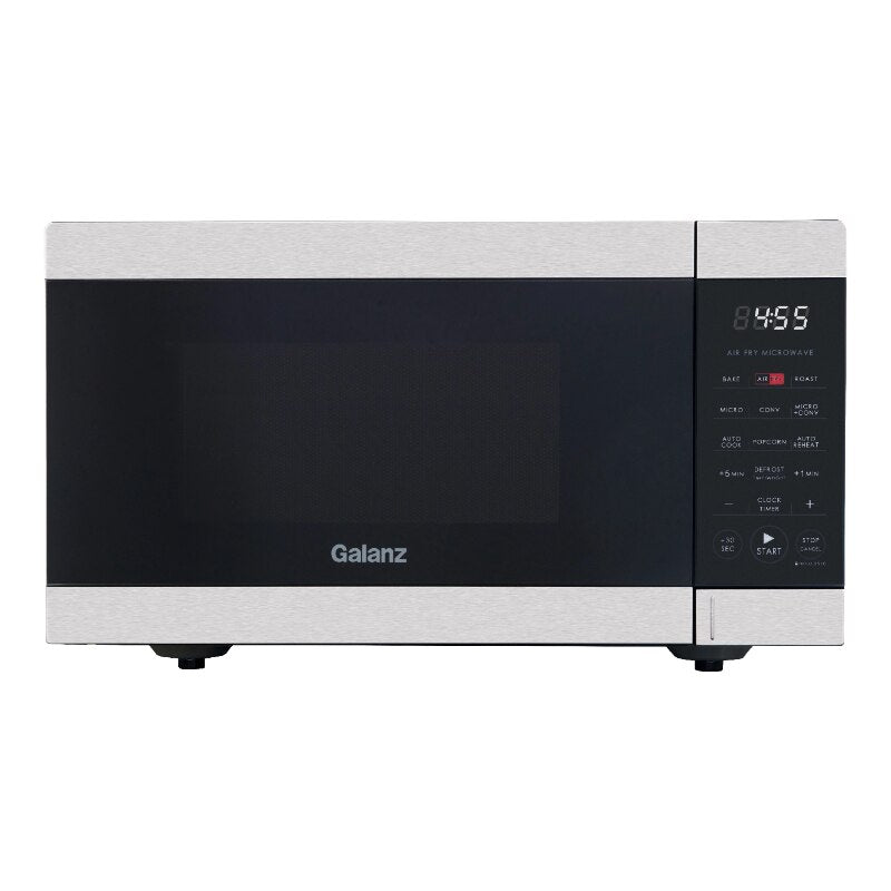 Galanz 0.9 cu. ft. Air Fry Countertop Microwave, 900 Watts, Stainless Steel