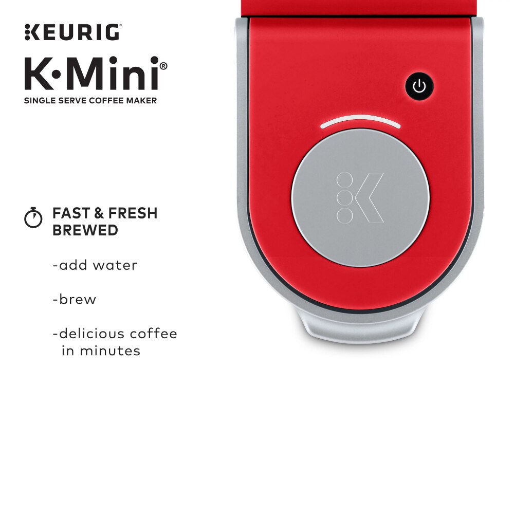 2023 New Keurig K-Mini Single Serve K-Cup Pod Coffee Maker, Poppy Red