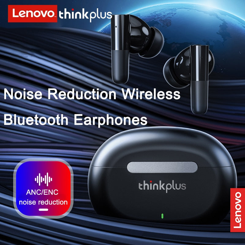 Lenovo LP3 ANC Wireless Earphone Active Noise Cancelling TWS Earbuds ENC Dual HD Call Bluetooth 5.2 HiFi Stereo Headphone 300mAh