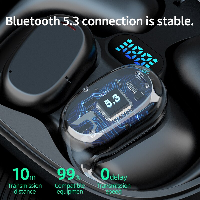 GT280 Wireless Bluetooth Earphones Headphones Outdoor Sports Headset With Charging Bin Display Touch Control Earbuds for Muisc