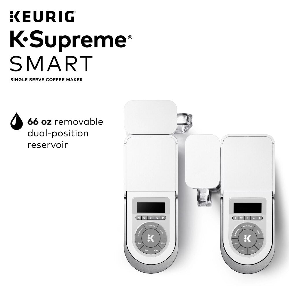 2023 New Keurig K-Supreme SMART Coffee Maker, MultiStream Technology, Brews 6-12oz Cup Sizes, White