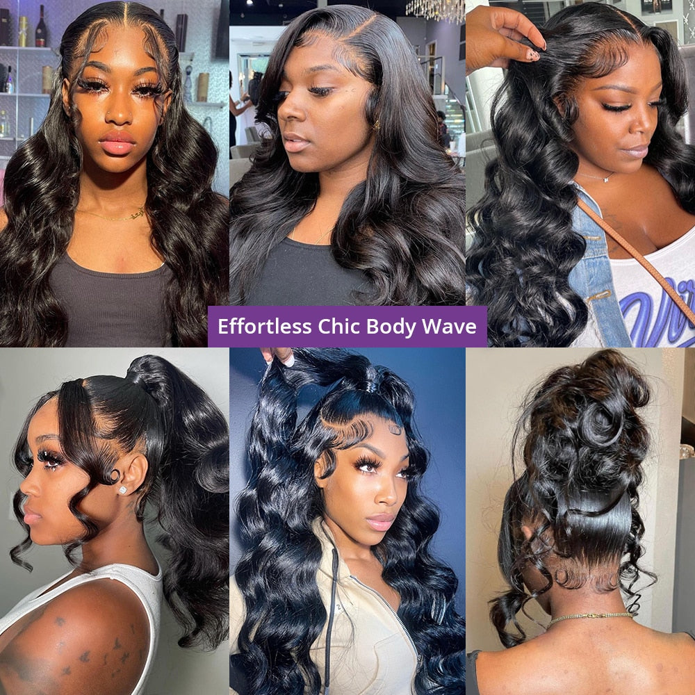 30inch Body Wave Lace Front Wig 13x4 360 Lace Frontal Wig 4x4 Lace Closure Wig HD Lace Frontal Wig For Women Human Hair Glueless