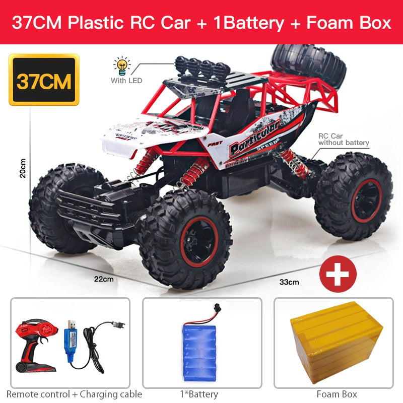 ZWN 1:12 / 1:16 4WD RC Car With Led Lights 2.4G Radio Remote Control Cars Buggy Off-Road Control Trucks Boys Toys for Children