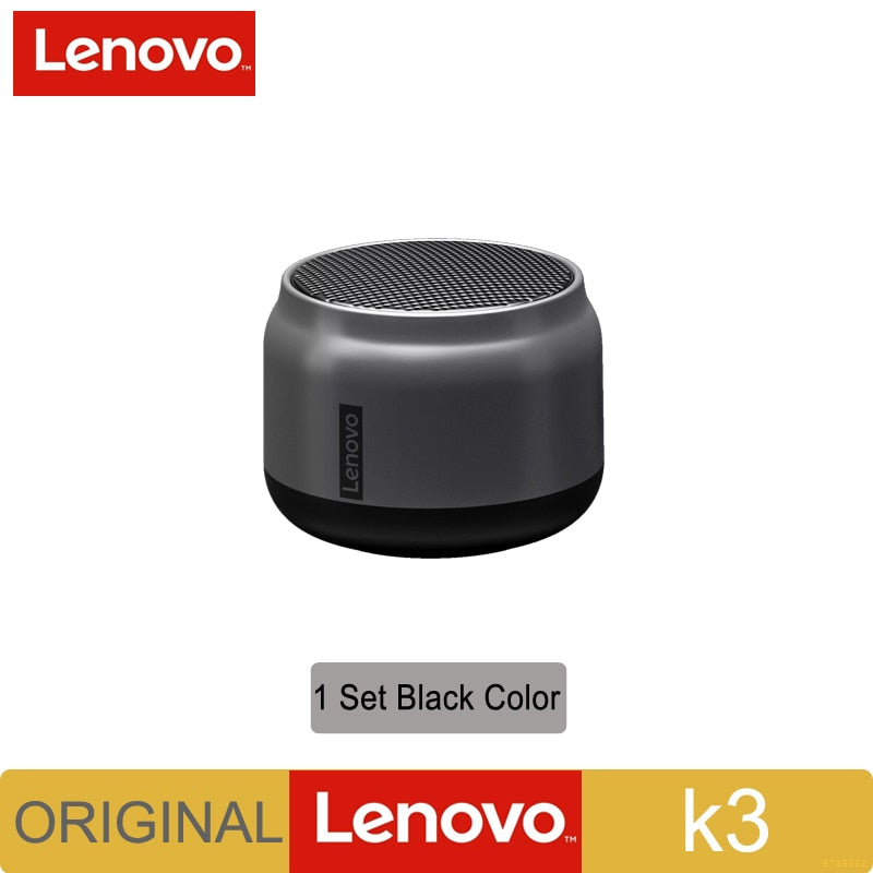 Lenovo K3 Mini Bluetooth Speaker Metal Heavy Bass Outdoor 5.0 Portable Wireless Audio Music Player Speakers 1200mAh Long Standby