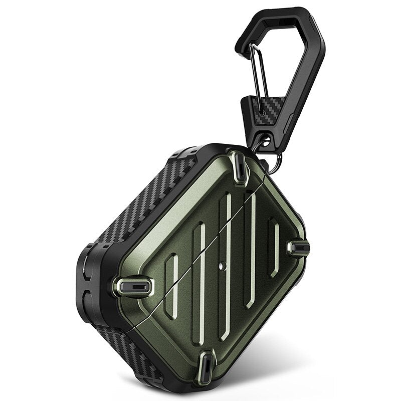 SUPCASE UB Pro Designed For Airpods Pro Case (2022/2019) Full-Body Rugged Protective Case with Carabiner For Apple Airpods Pro