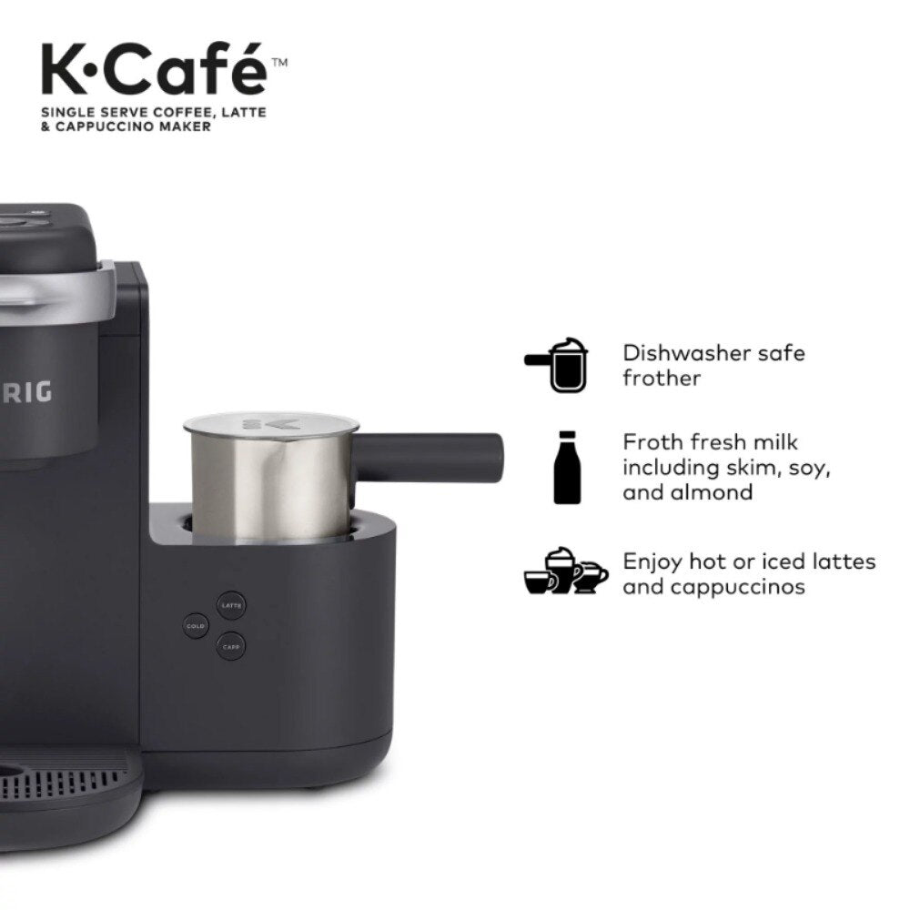 Keurig K-Cafe Single Serve K-Cup Coffee Maker with Milk Frother Latte Maker and Cappuccino Maker Intelligent Startup