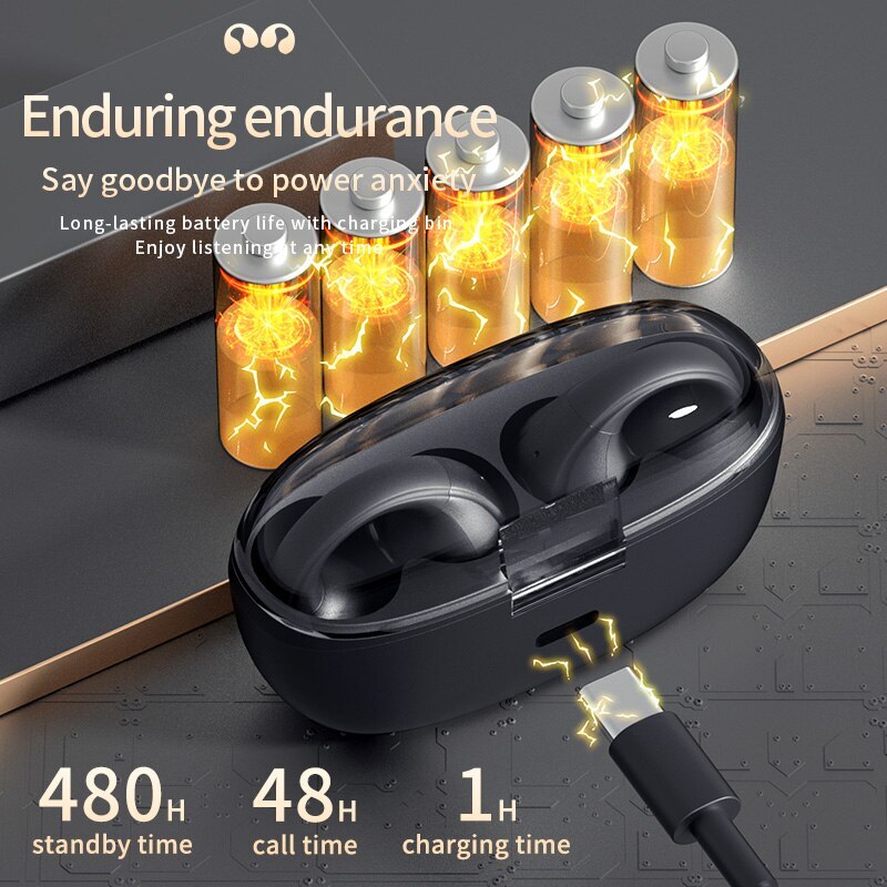 U2 Wireless Bluetooth Earphones Headphones Outdoor Sports Headset 5.3 With Charging Bin Display Touch Control Earbuds for Muisc