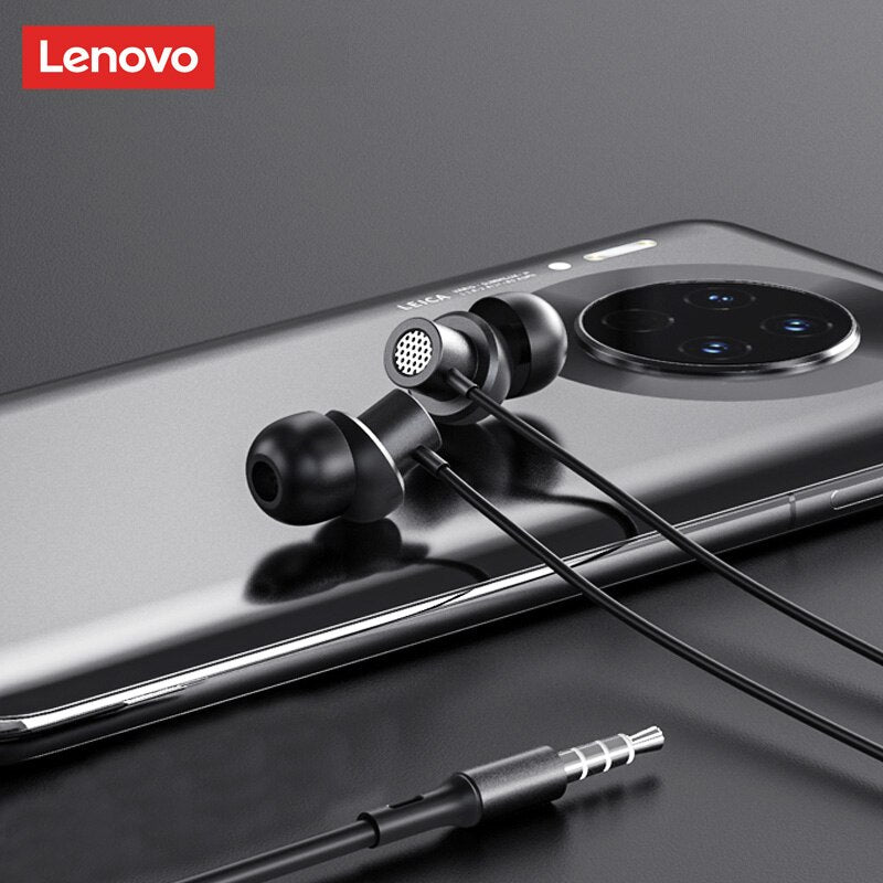 Lenovo TW13 Extra Bass Headphone wired Earphone 3.5mm Earphone With Microphone Sport InEar Headset auriculare for Samsung Xiaomi