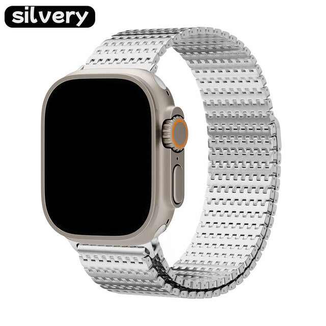 Milanese Magnetic Loop Bracelet For Apple Watch Ultra 49mm 8 7 6 5 4 se 3 42 44mm 45mm Band Strap For iWatch Series 41mm 38 40mm