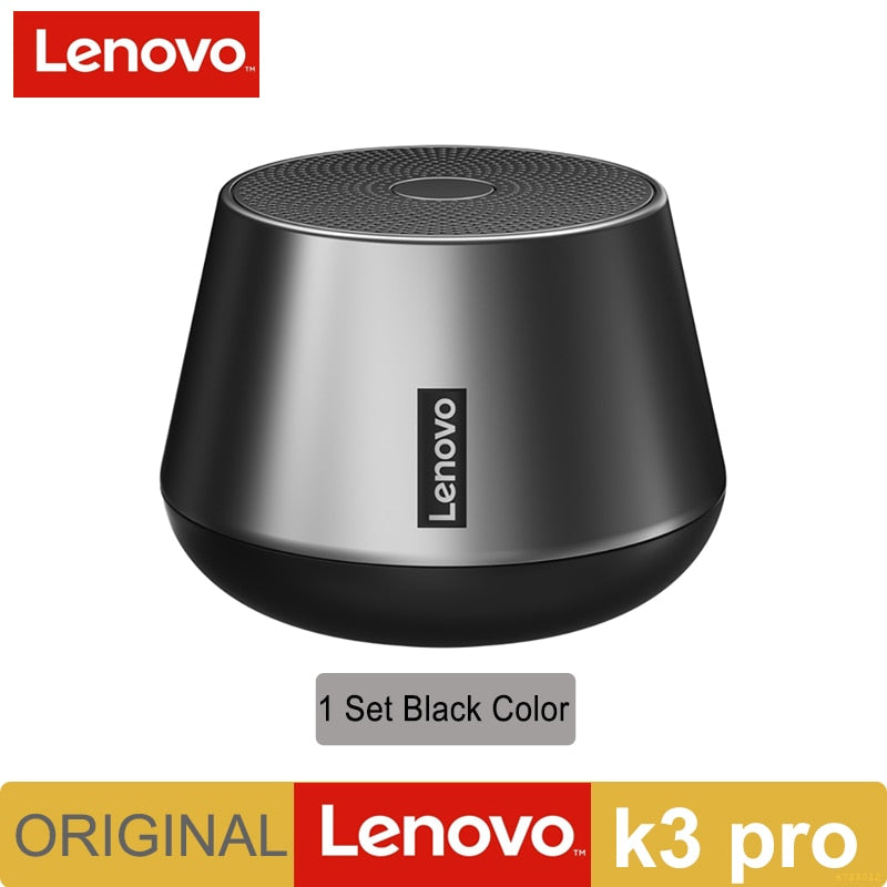 Lenovo K3 Pro Wireless Bluetooth Speaker Mini Stereo Sound Music  Voice Sound Loudspeaker Box Portable with HD Call Microphone