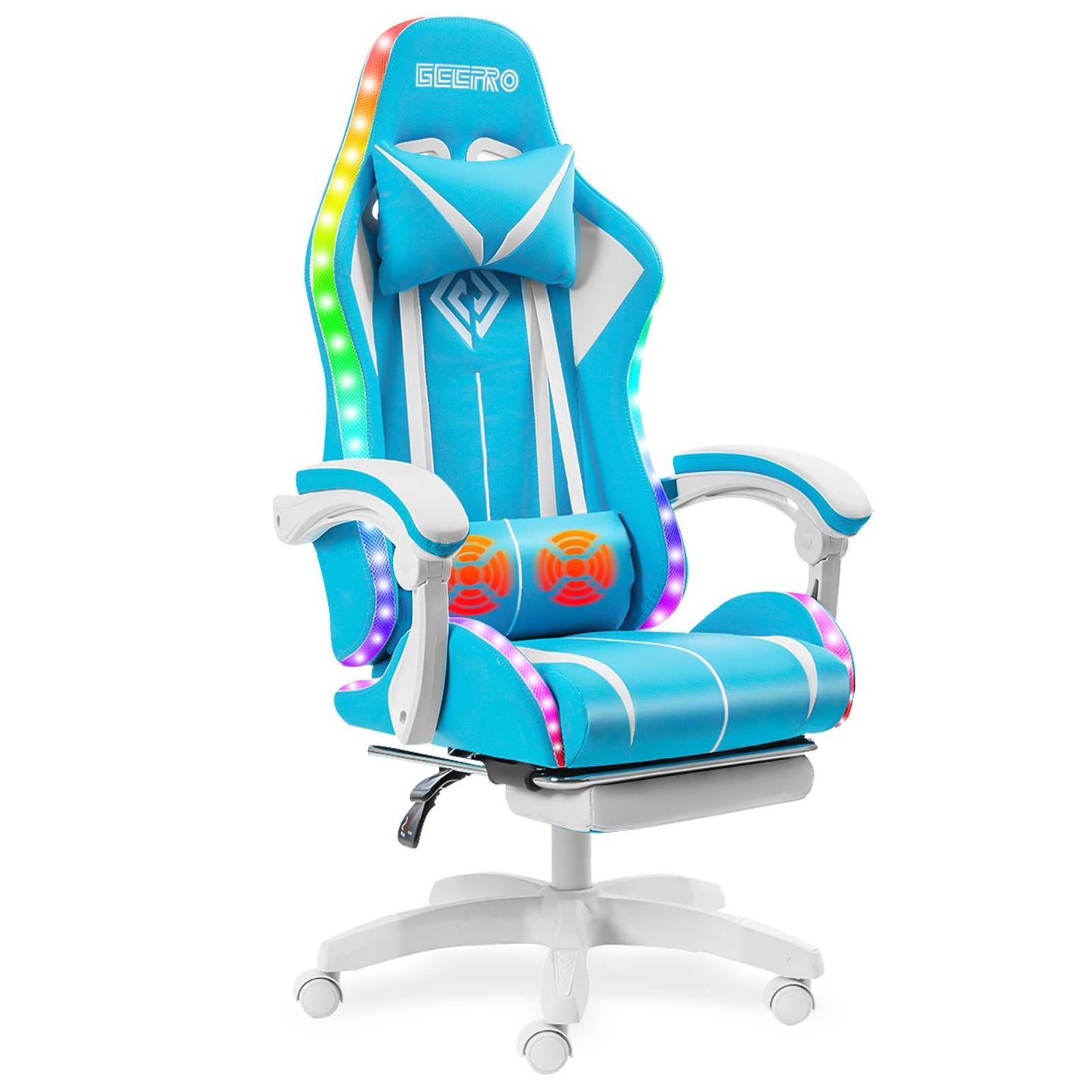 High Quality Gaming Chair RGB Light Office Chair Gamer Computer Chair Ergonomic Swivel Chair 2 Point Massage Gamer Chairs