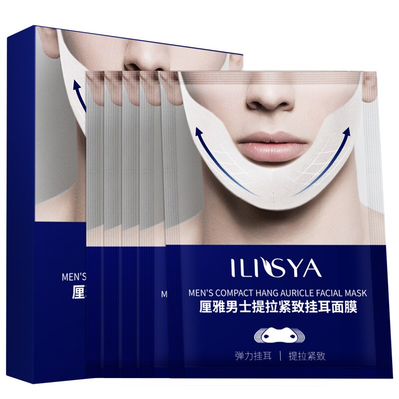 Men‘s V-Line Face Mask Firming V-Shape Facial Mask Lift Tightening the Skin Moisturizing Treatmen