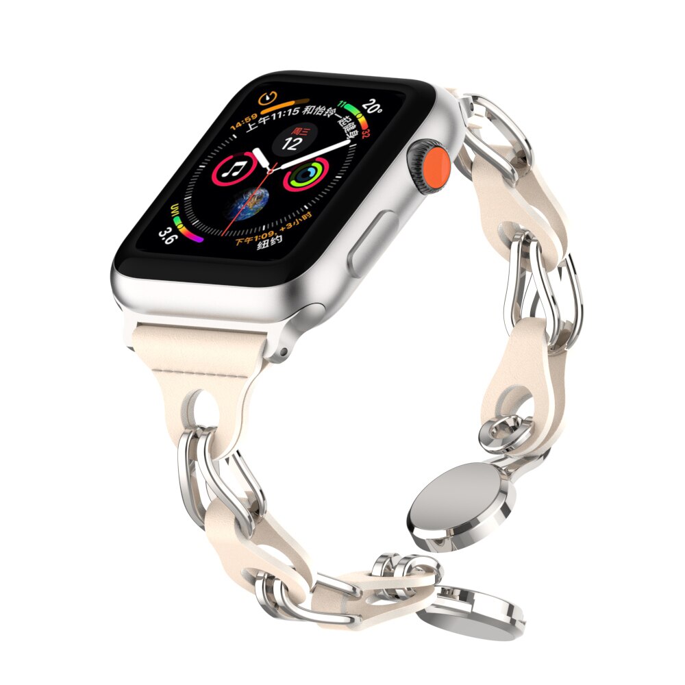 Magnetic Leather Strap for Apple Watch Series 8 41mm Ultra 49mm 40 38mm Lady Slim Bracelet for Iwatch 8 7 6 5 4 Se 45mm 44 42mm