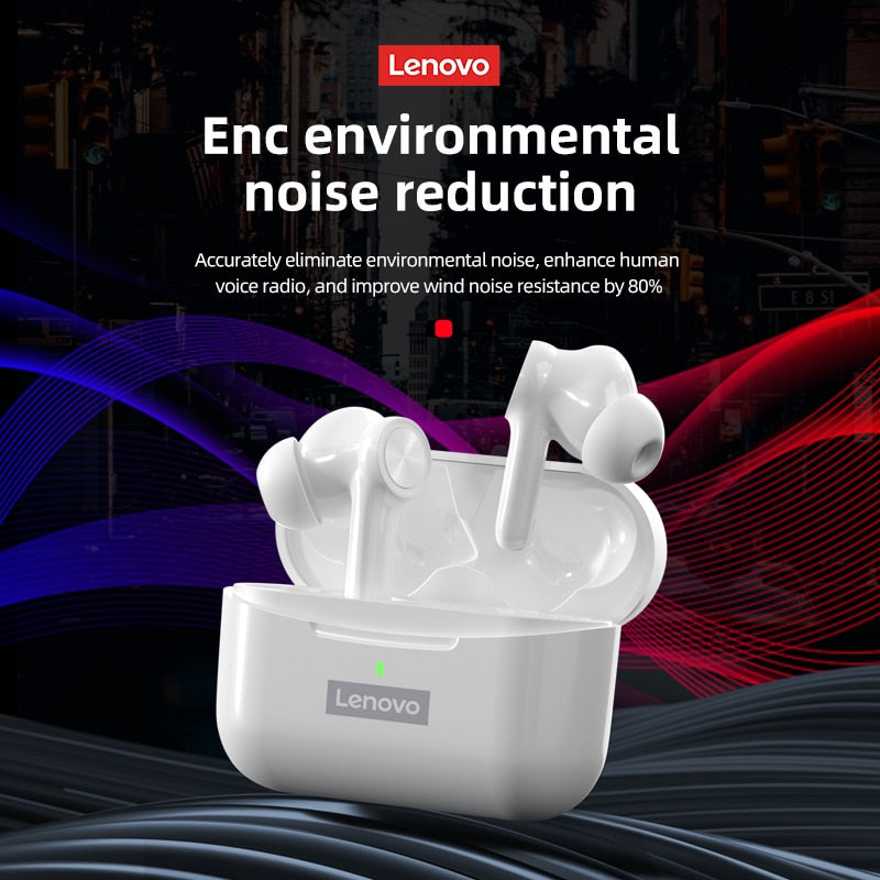 Original Lenovo LP70 Bluetooth Earphones Wireless TWS Earbud Noise HIFI Sound Wireless Headphones With Mic Headset New