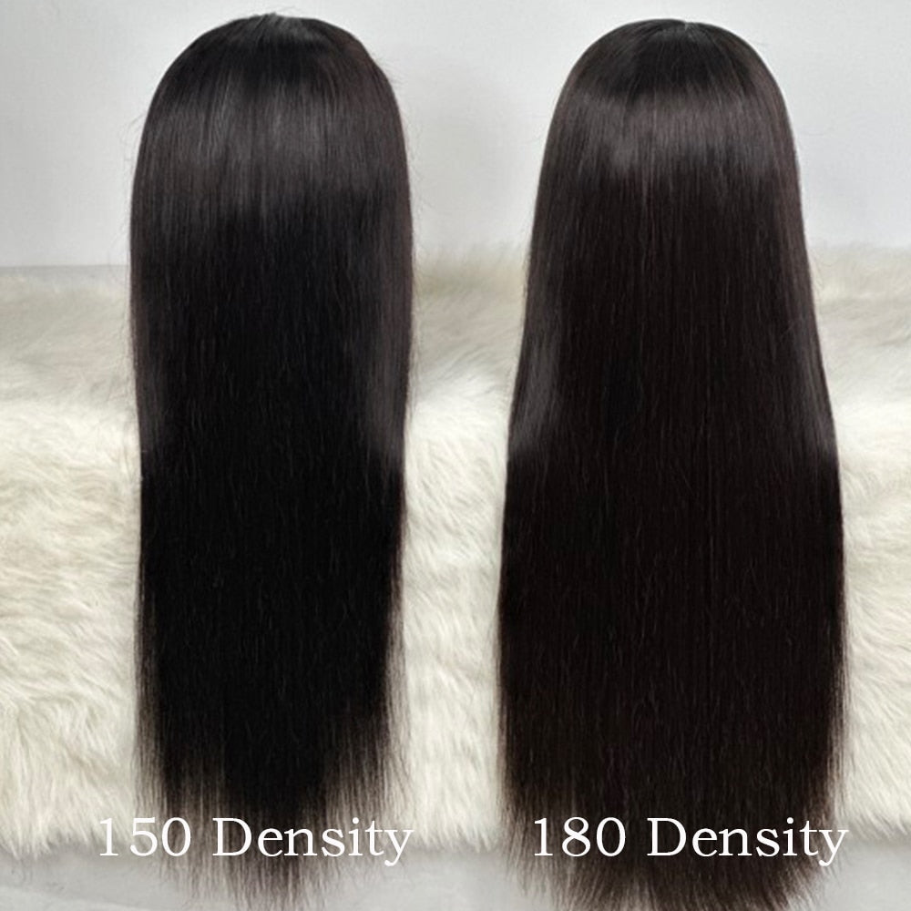 13x4 13x6 Straight Lace Front Wig HD Transparent Brazilian Human Hair Wigs For Women  Human Hair PrePlucked Hairline