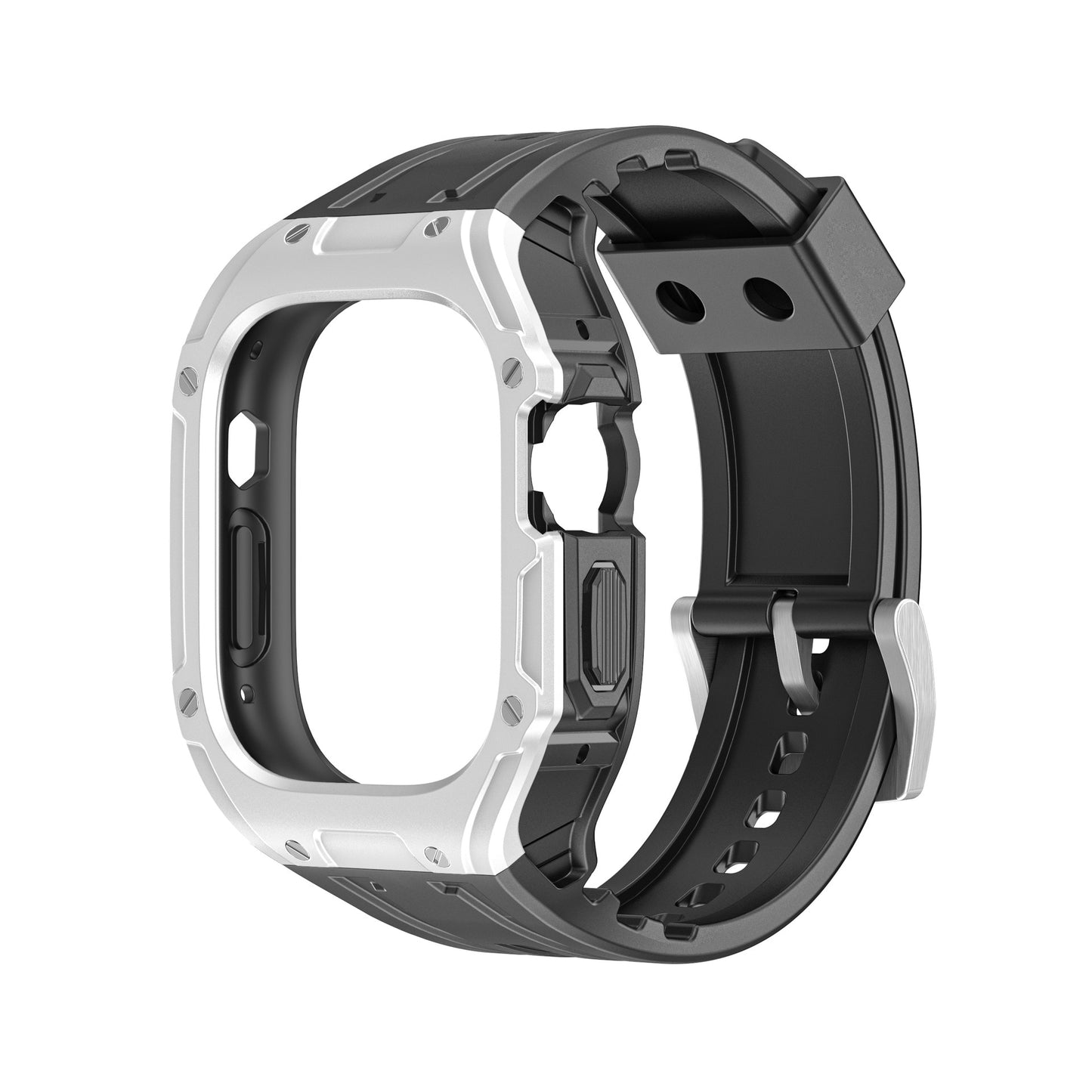 Luxury Sports Band for Apple Watch Ultra 49mm TPU Case Strap for iWatch ultra 49 Modification Kit Full Protective Cover Bracelet