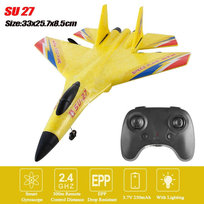 RC Foam Aircraft SU-35 Plane 2.4G Radio Control Glider Remote Control Fighter Plane Glider Airplane Foam Boys Toys for Children