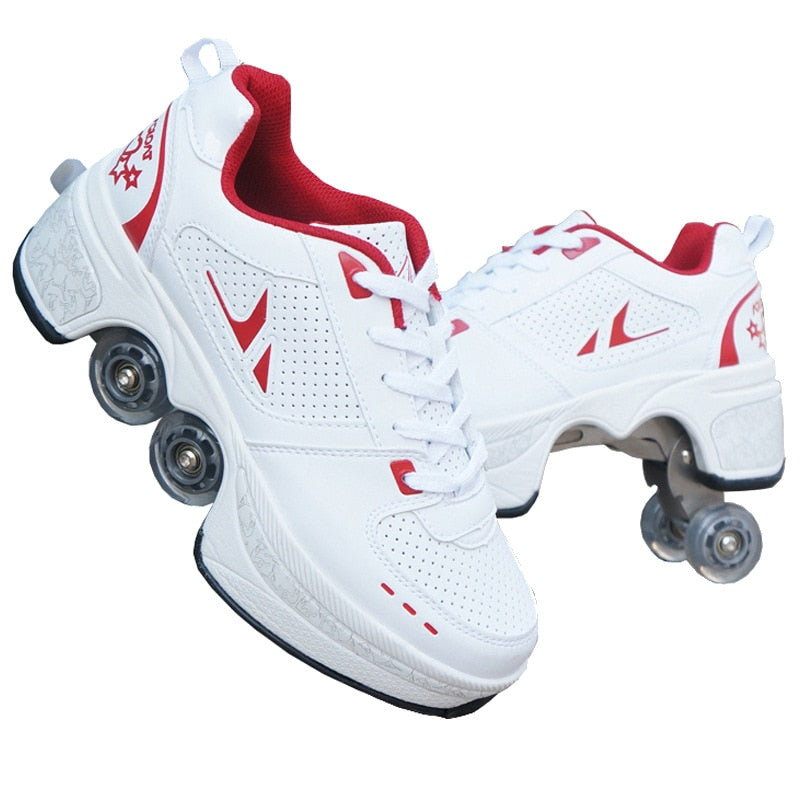 Wheel Skates Roller Skate Shoes With 4 Wheels Kid Casual